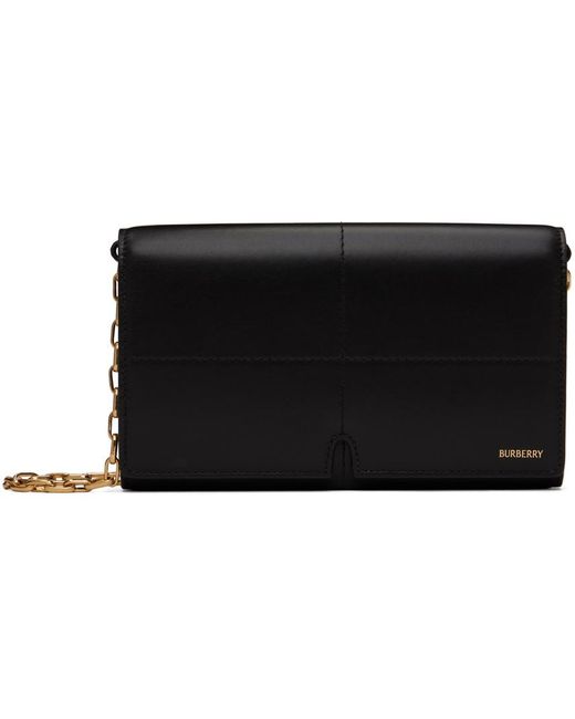 Burberry Snip Chain Strap Wallet Bag in Black | Lyst UK