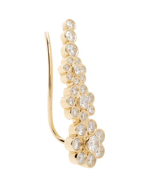Sophie Bille Brahe Natural Croissant Fleur Single Earring
