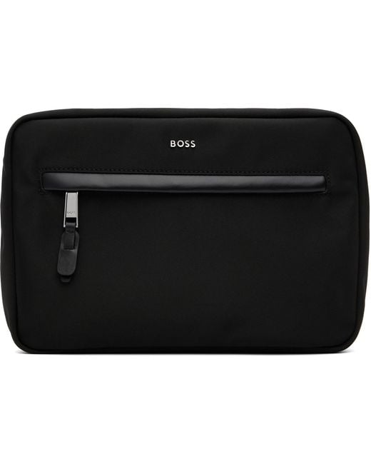 Boss Black Logo Hardware Pouch for men