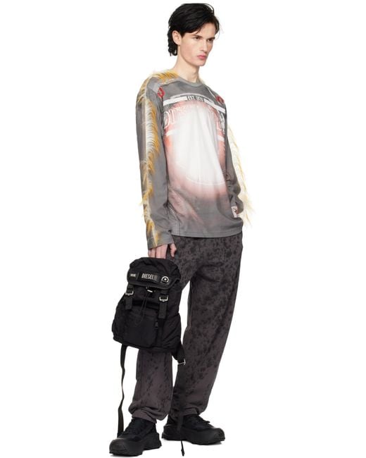 メンズ DIESEL ブラック Logos S バックパック ブラック | Lyst