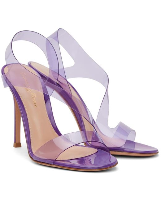 Gianvito Rossi Purple Metropolis 105 Heeled Sandals