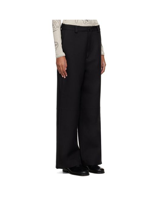 Nanushka Black Vidia Trousers