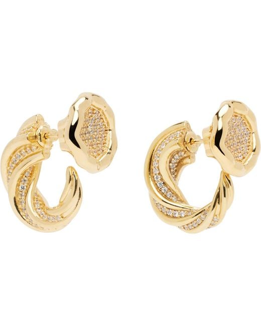 Bottega Veneta Black Knot Earrings