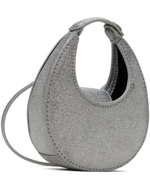 Staud Gray Micro Moon Bag