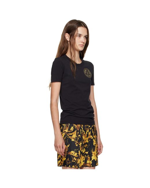 Versace Jeans Couture Black Jersey Stretch T-Shirt