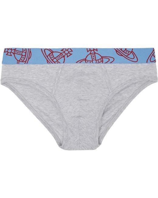 Vivienne Westwood Gray Three-Pack Slip Band Briefs for men