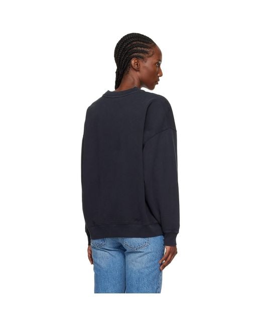 Anine Bing Blue Miles Tiger Sweatshirt