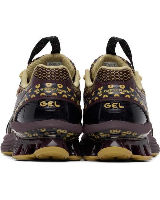 Asics Black Khaki Kiko Kostadinov Edition Us7-S Gel-Kinetic Fluent Sneakers for men
