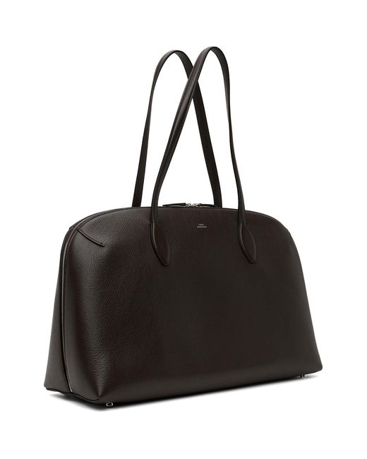 Totême Black Grained-Leather Day Tote