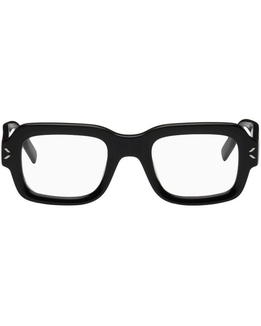 McQ Alexander McQueen Mcq Black Square Optical Glasses for men