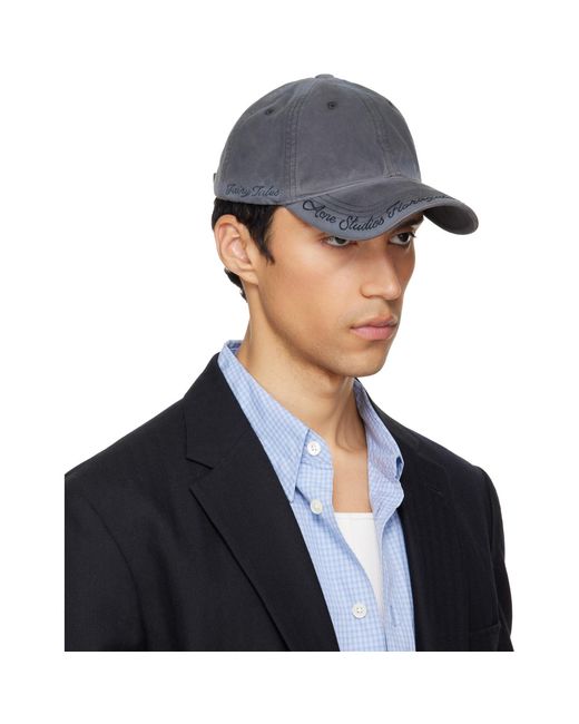 Acne Blue Logo Cap for men