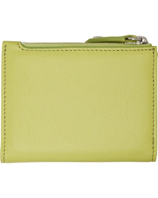 Vivienne Westwood Green Slim Flap Card Holder for men