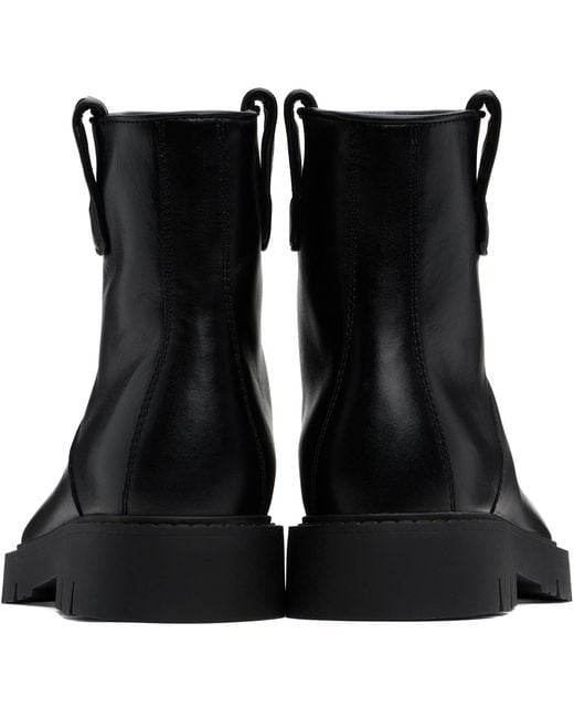 Bottega Veneta Black Haddock Ankle Boots for men
