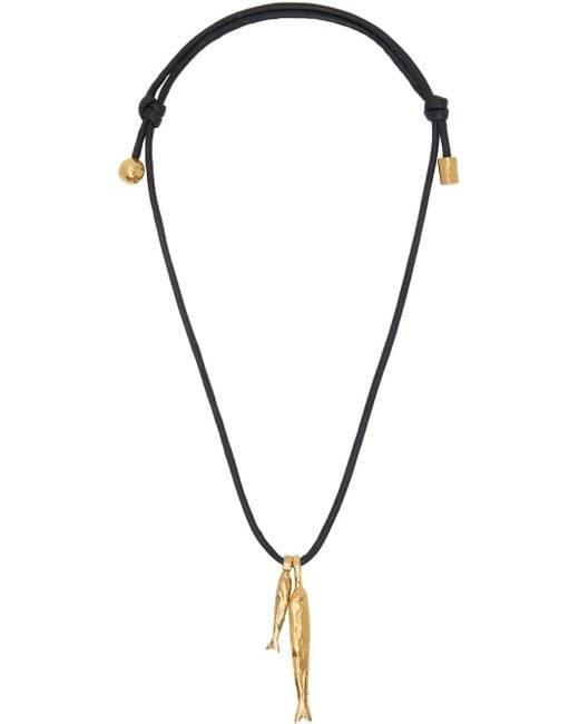 Alighieri Black 'the Gone Fishing' Necklace