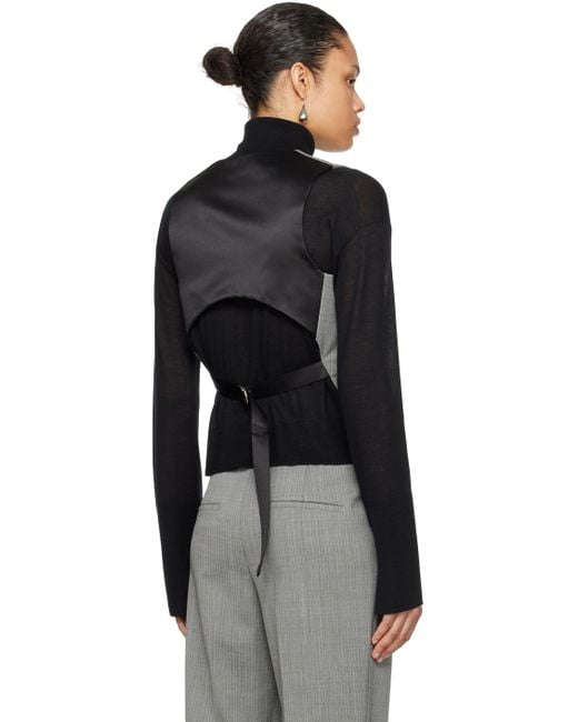 Helmut Lang Black Cutout Vest