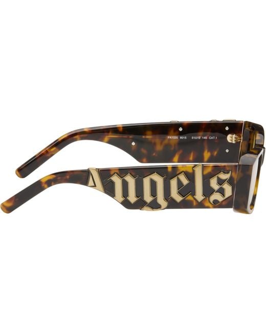 Palm Angels Brown Angel Sunglasses for men