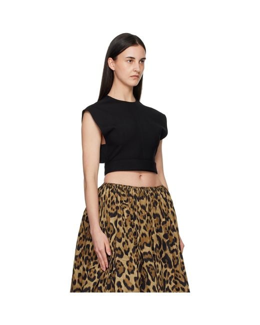 Alaïa Black Belted Blouse
