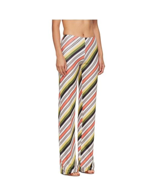Jean Paul Gaultier Multicolor 'the Retro Stripe' Trousers