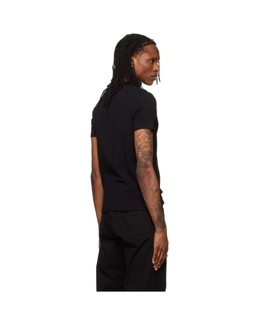 Tom Ford Black V-Neck T-Shirt for men