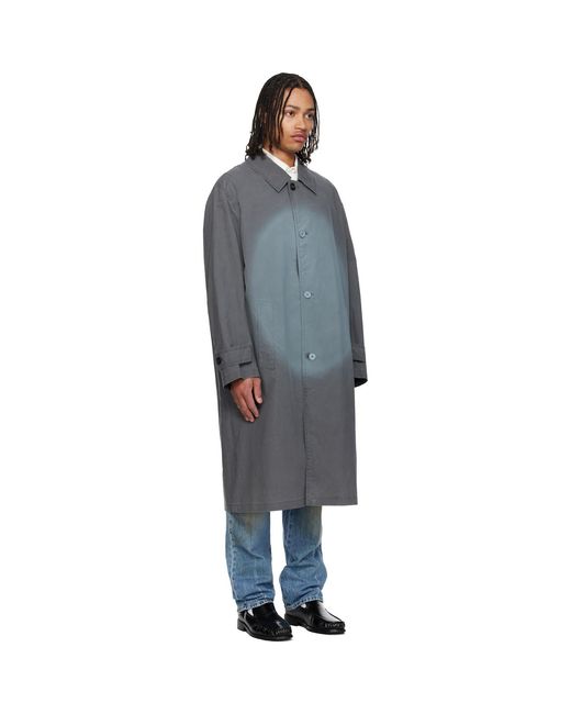 MM6 by Maison Margiela Black Spotlight Fading Coat for men