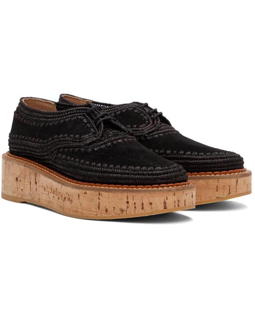 Gabriela Hearst Black Clergerie Edition Suede Louis Brogues