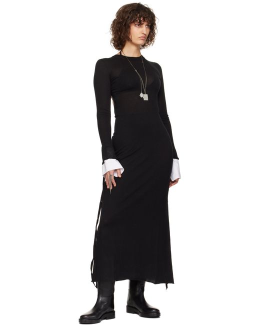 Ann Demeulemeester Black Cea Long Chains Ring