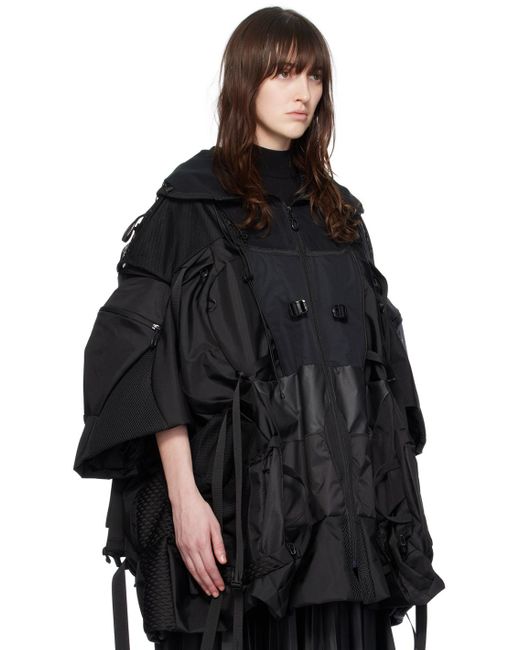 Junya Watanabe Black Paneled Coat