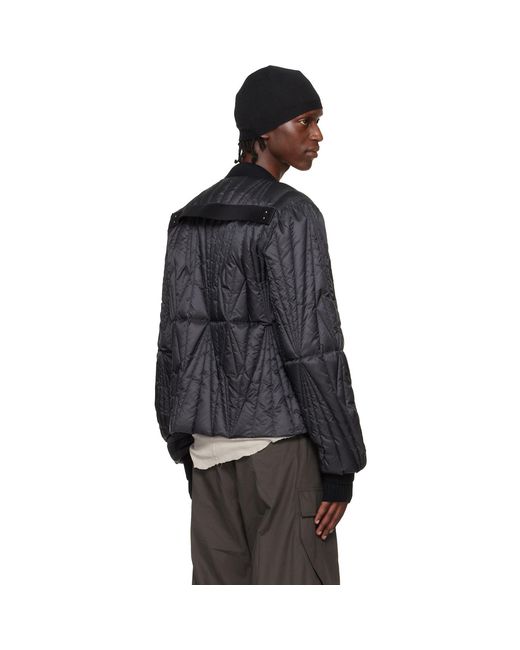 Rick Owens Black Moncler + Geocamo Flight Down Jacket for men
