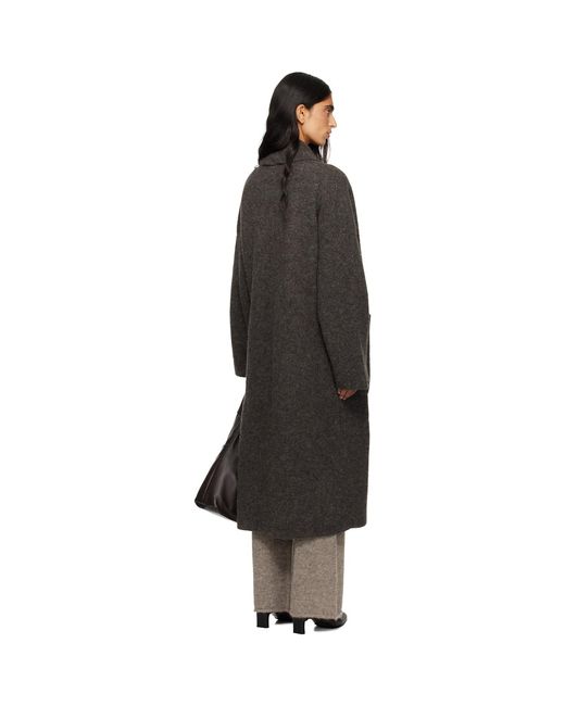 Lauren Manoogian Black Double Face Long Coat