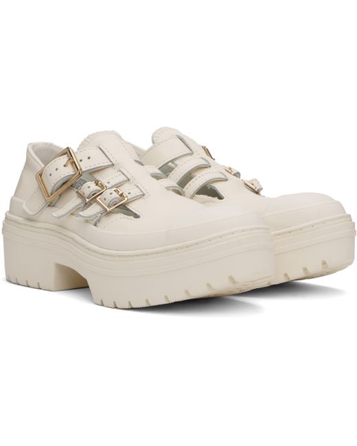 Baskets De Style Charles Ix Chuck Taylor All Star Blanc Cassé À Plateforme Converse en coloris Black