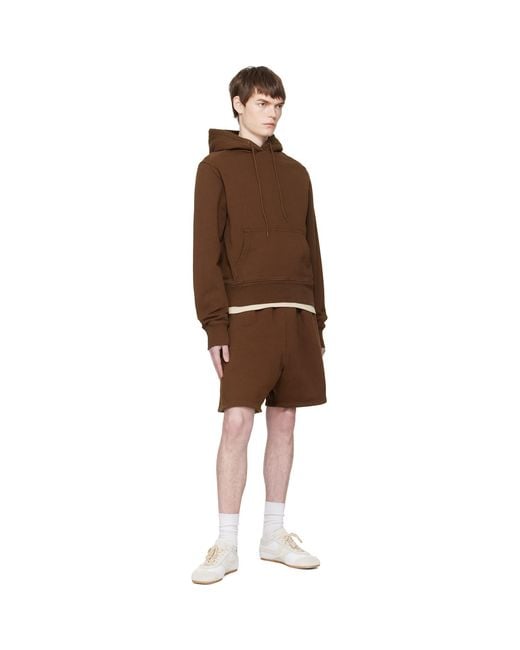 Entire studios Brown Standard Sweat Shorts for men