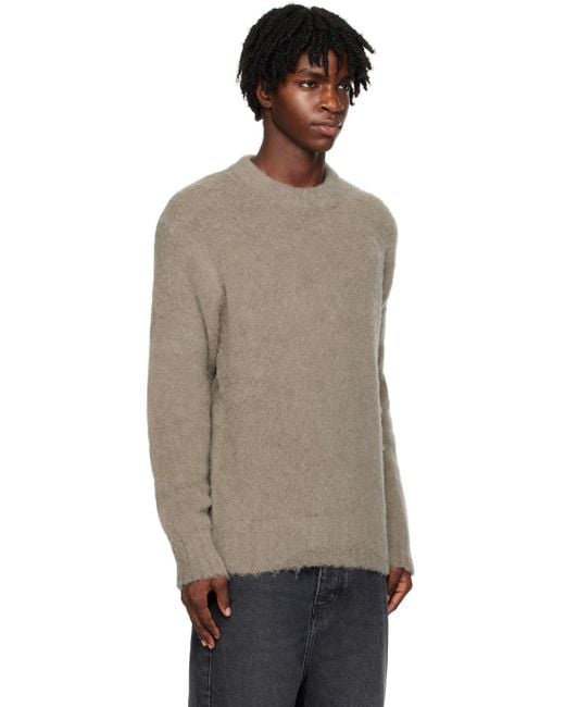 Ami Paris Taupe Hairy Sweater for Men | Lyst UK