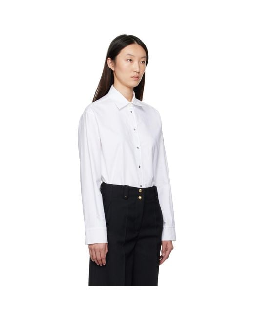 Moncler White Canvas Shirt