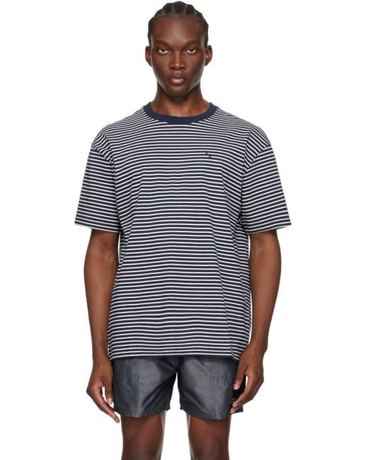 Saturdays NYC Black Striped T-shirt for men