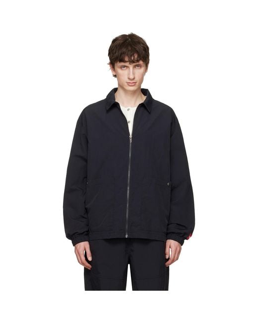 The North Face Blue Tnf Box Nylon Long-Sleeve Shirt for men