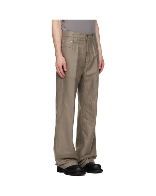 Rick Owens Brown Tower Geth Trousers for men