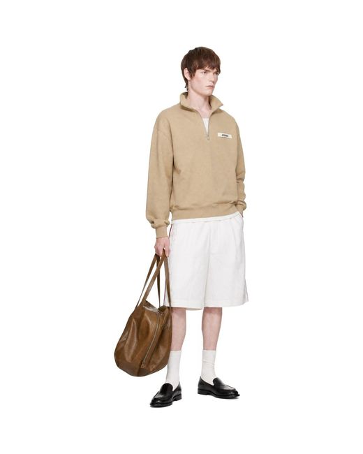 Jacquemus White 'Le Pyjama' Shorts for men
