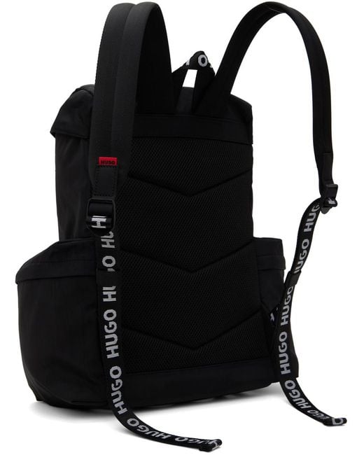HUGO Black Luka Backpack for men
