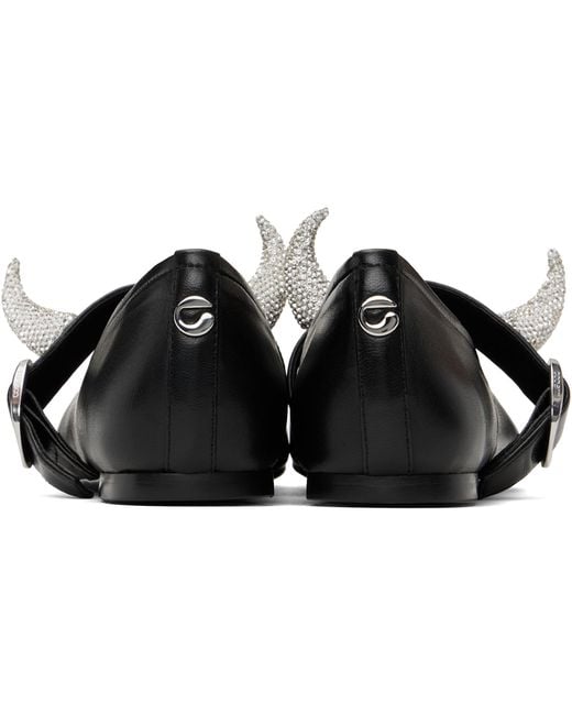 Coperni Black Disney Horn Ballerina Flats