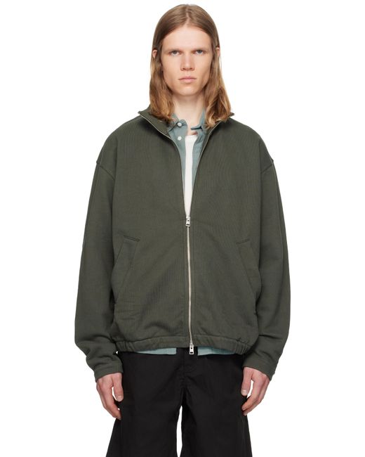 Norse Projects Black Bjorn Organic Loopback Track Jacket for men