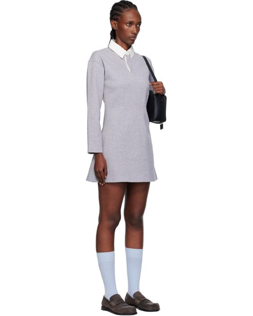 JW Anderson Long Sleeve Polo Midi Dress in Black | Lyst Australia