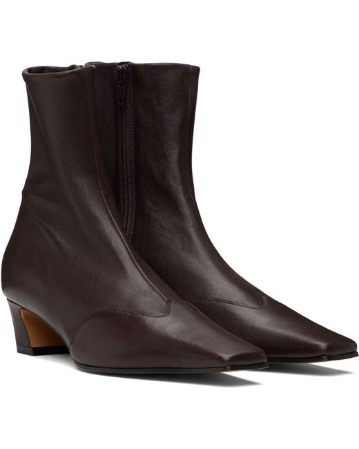 Khaite Black Nevada Stretch Low Boots