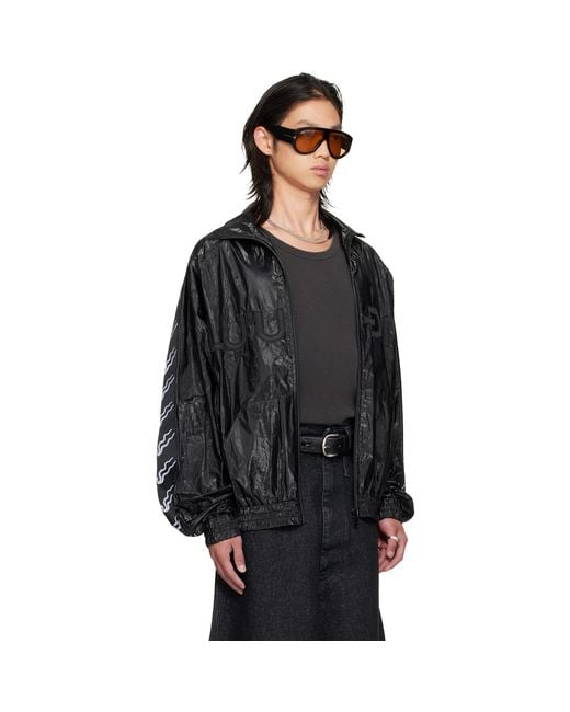 Lu'u Dan Black Ld Windbreaker Jacket for men