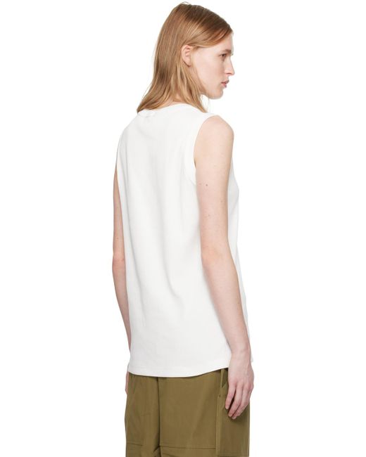 Sofie D'Hoore White Ribbed Tank Top