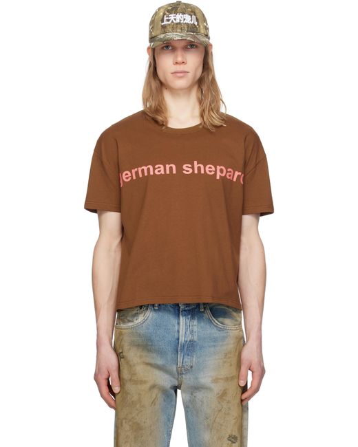 PRAYING Brown 'German Shepherd' T-Shirt for men