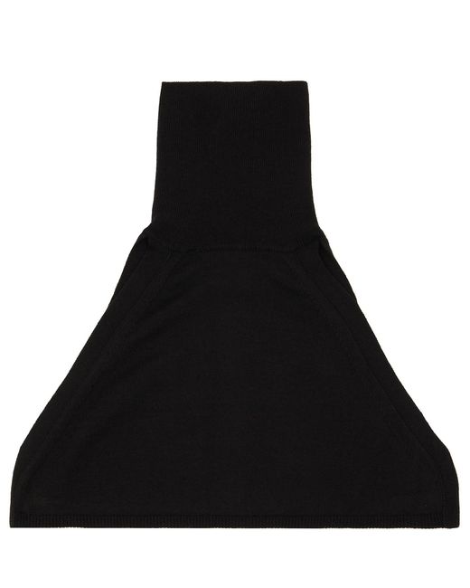 OPEN YY Black Button Up Neck Layer Collar