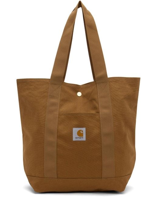 Carhartt Brown Canvas Tote for men