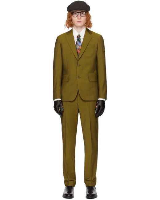 Paul Smith Black Yellow 'the Brierley' Suit for men