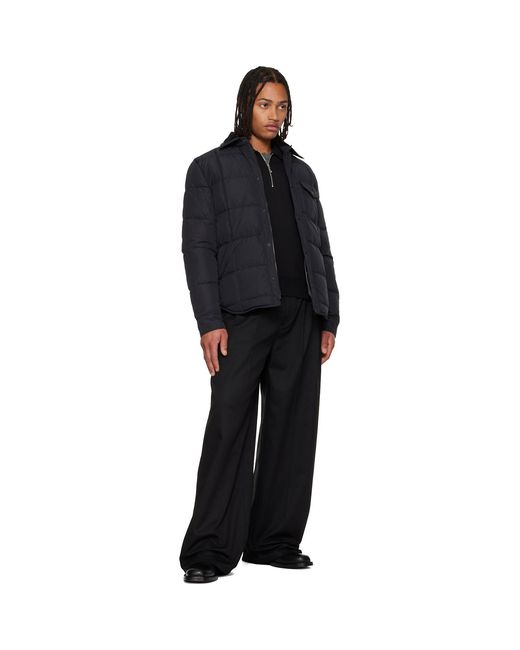 Moncler Black Archivo Marcilly Shirt Down Jacket for men