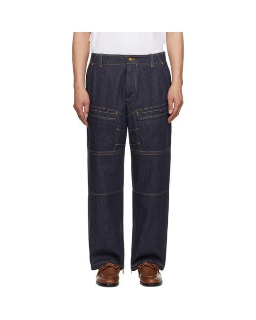 Moncler Genius Blue Mercedes-Benz By Nigo Paneled Jeans for men